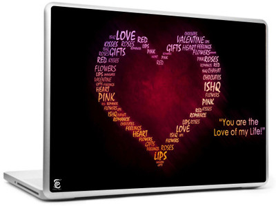 

Print Shapes 3D Love typography Vinyl Laptop Decal 15.6