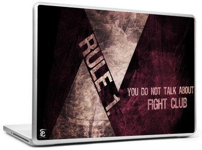 

Print Shapes Fight Club Rule No 1 Vinyl Laptop Decal 15.6