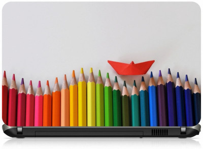 

Box 18 Colored Pencils Abstract 1889 Vinyl Laptop Decal 15.6