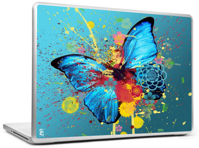 

Print Shapes Bule butterfly with colourfull dots Vinyl Laptop Decal 15.6