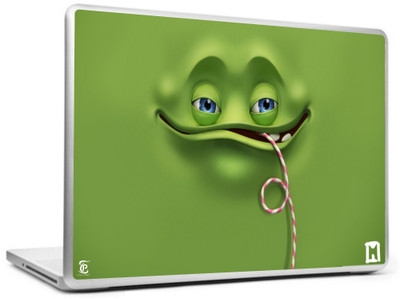

Print Shapes Joyful Green face Vinyl Laptop Decal 15.6