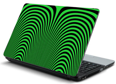 

Geek OPTICAL ILLUSION LINES Laminated Vinyl Laptop Decal 15.6