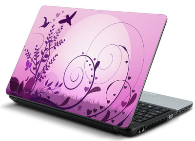 

Geek ABSTRACT VECTOR PINK GRASS Laminated Vinyl Laptop Decal 15.6
