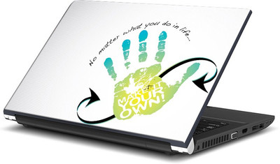 

ShopMantra No Matter What You Do In Life Hand Quote Vinyl Laptop Decal 15.6