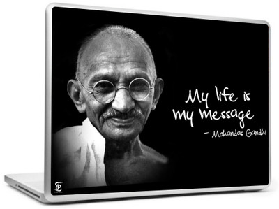 

Print Shapes Mahatma gandhi my Life Vinyl Laptop Decal 15.6