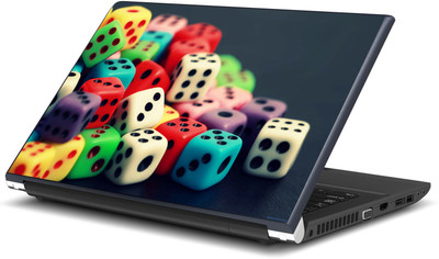 

Artifa Colored Dices Vinyl Laptop Decal 15.6