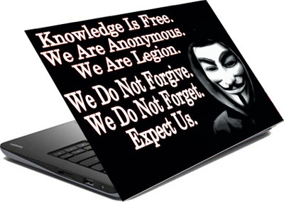 

hifex quote vendetta vinyl Laptop Decal 15.6
