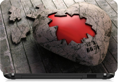 

Print Shapes Crack Heart Vinyl Laptop Decal 15.6