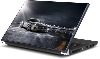 Artifa Silver Mercedes Super Car Vinyl Laptop Decal 15.6
