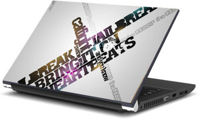 

Print Shapes Break Cat Fight Typo Vinyl Laptop Decal 15.6