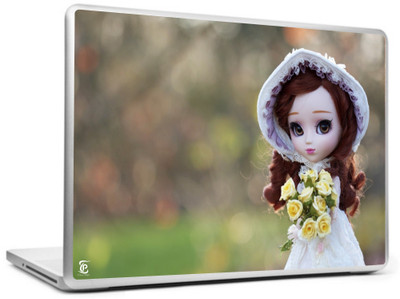 

Print Shapes Bride doll toy bouquet roses Vinyl Laptop Decal 15.6