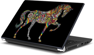 

ShopMantra Abstract Shapes Horse Artwork Vinyl Laptop Decal 15.6