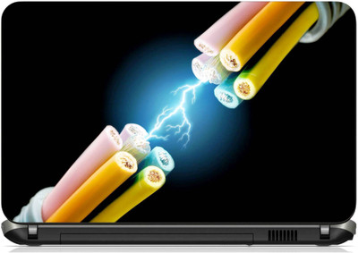 

Geek Electricity Cable Spark Laminated Vinyl Laptop Decal 15.6
