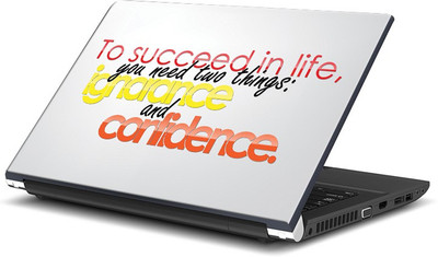 

ShopMantra To succeed in life Quote Vinyl Laptop Decal 15.6