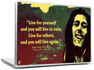 

Print Shapes BOB MARLEY QUOTE Vinyl Laptop Decal 15.6