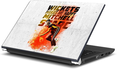 

ShopMantra Mitchell Starc Wickets Makes Me Happy Vinyl Laptop Decal 15.6