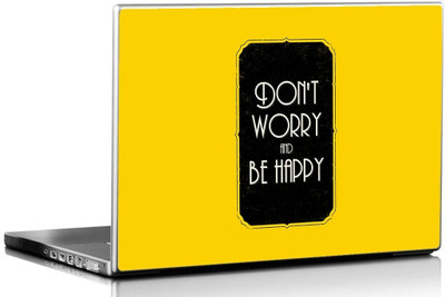 Seven Rays Dont Worry Be Happy Vinyl Laptop Decal 15.6