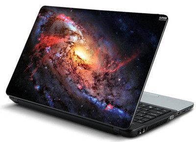 

Geek firey galaxy HQ Laminated Vinyl Laptop Decal 15.6