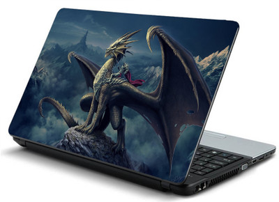 

Geek dragon rider HQ Laminated Vinyl Laptop Decal 15.6
