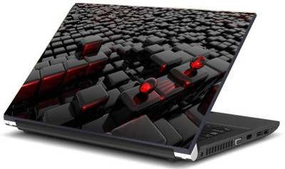 

Print Shapes 3d black cubes with two balls Vinyl Laptop Decal 15.6