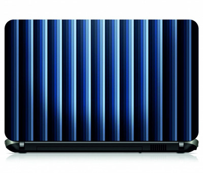 

Box 18 White Blue Stripes Vinyl Laptop Decal 15.6