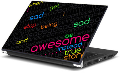 

Print Shapes When I get sad Quote Vinyl Laptop Decal 15.6