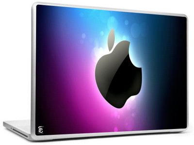 

Print Shapes Black apple with colourfull abstract Vinyl Laptop Decal 15.6