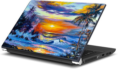 

ShopMantra Sunset Lake View Painting Vinyl Laptop Decal 15.6
