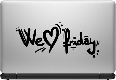

Decor Kafe We Love Friday Laptop Sticker Self Adhesive Vinyl Laptop Decal 15.6