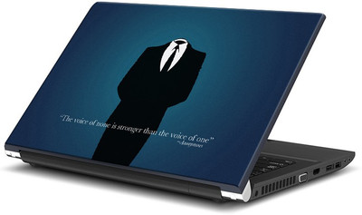 

ShopMantra Voice of None Minimal Quote Design Vinyl Laptop Decal 15.6