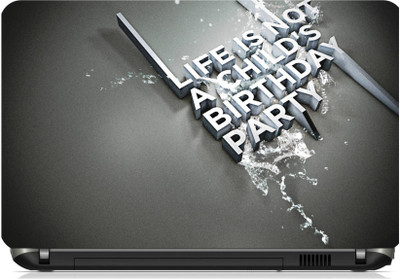 Print Shapes LIFE IS NOT A QUOTE Vinyl Laptop Decal 15.6