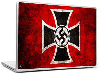 

Print Shapes Red abstract black swastik Vinyl Laptop Decal 15.6
