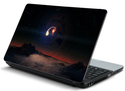 

Geek PLANET FLYING SURFACE NIGHT Laminated Vinyl Laptop Decal 15.6