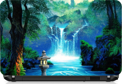 

Print Shapes Blue water fall Vinyl Laptop Decal 15.6