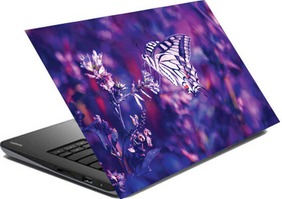 

hifex purple butterfly vinyl Laptop Decal 15.6