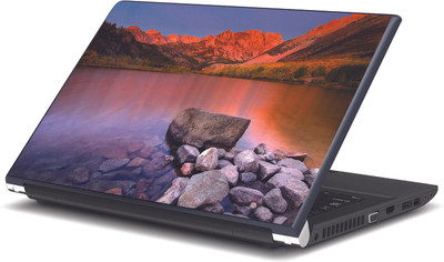 

Artifa Orange Sun shining on Mountains Vinyl Laptop Decal 15.6
