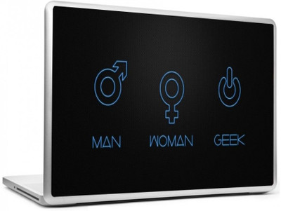 

Sukhi Aatma Man Women Geek Vinyl Laptop Decal 15.6