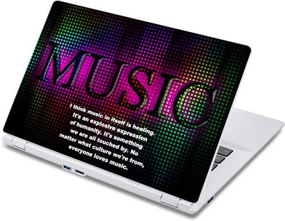 

ezyPRNT Music Lovers and Musical Quotes L (13 to 13.9 inch) Vinyl Laptop Decal 13