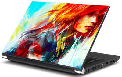 

Print Shapes Colorfull girl artwork Vinyl Laptop Decal 15.6