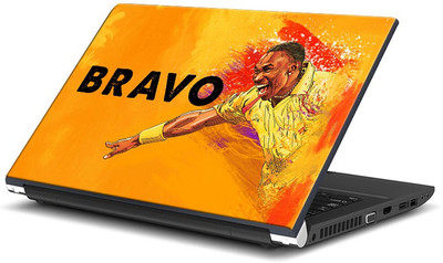 ShopMantra Dwayne Bravo The Superking Vinyl Laptop Decal 15.6