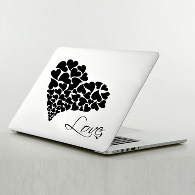 

Decor Kafe Hearts Sticker Self Adhesive Vinyl Laptop Decal 15.6