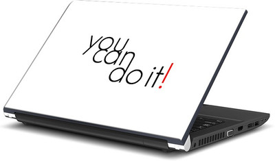 

ShopMantra You Can Do It Minimal Quote Vinyl Laptop Decal 15.6