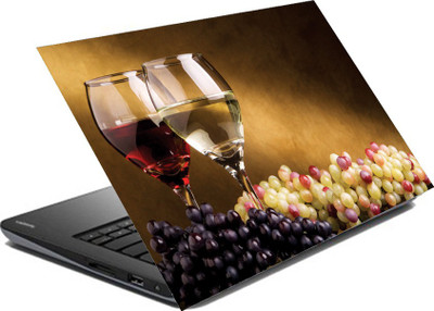 

hifex wine and grapes vinyl Laptop Decal 15.6
