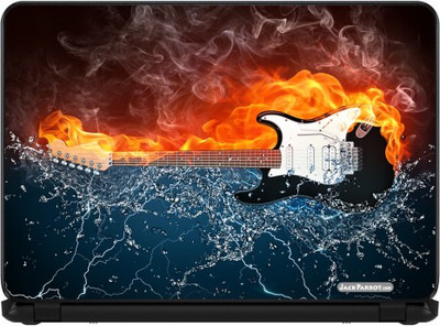 

Jack Parrot Guittar Fire Vinyl Laptop Decal 15.5