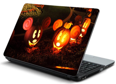 

Geek HALLOWEENS PUMPKINS MODEL MICKEY MOUSE Laminated Vinyl Laptop Decal 15.6