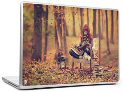 

Print Shapes Girl Read Book Vinyl Laptop Decal 15.6