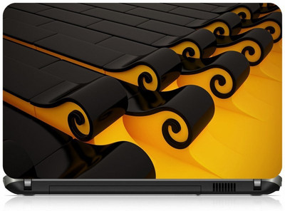 

Box 18 Abstract Yello n Black 1750 Vinyl Laptop Decal 15.6
