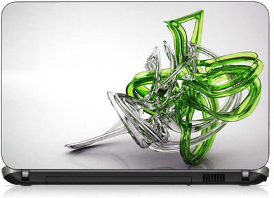 

VI Collections GREEN & SILVER GLASS DESIGN IMPORTED Laptop Decal 15.6