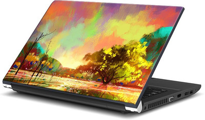 

ShopMantra Colorful Crayon Landscape Painting Vinyl Laptop Decal 15.6