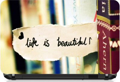 

Print Shapes Life is Beautiful Vinyl Laptop Decal 15.6